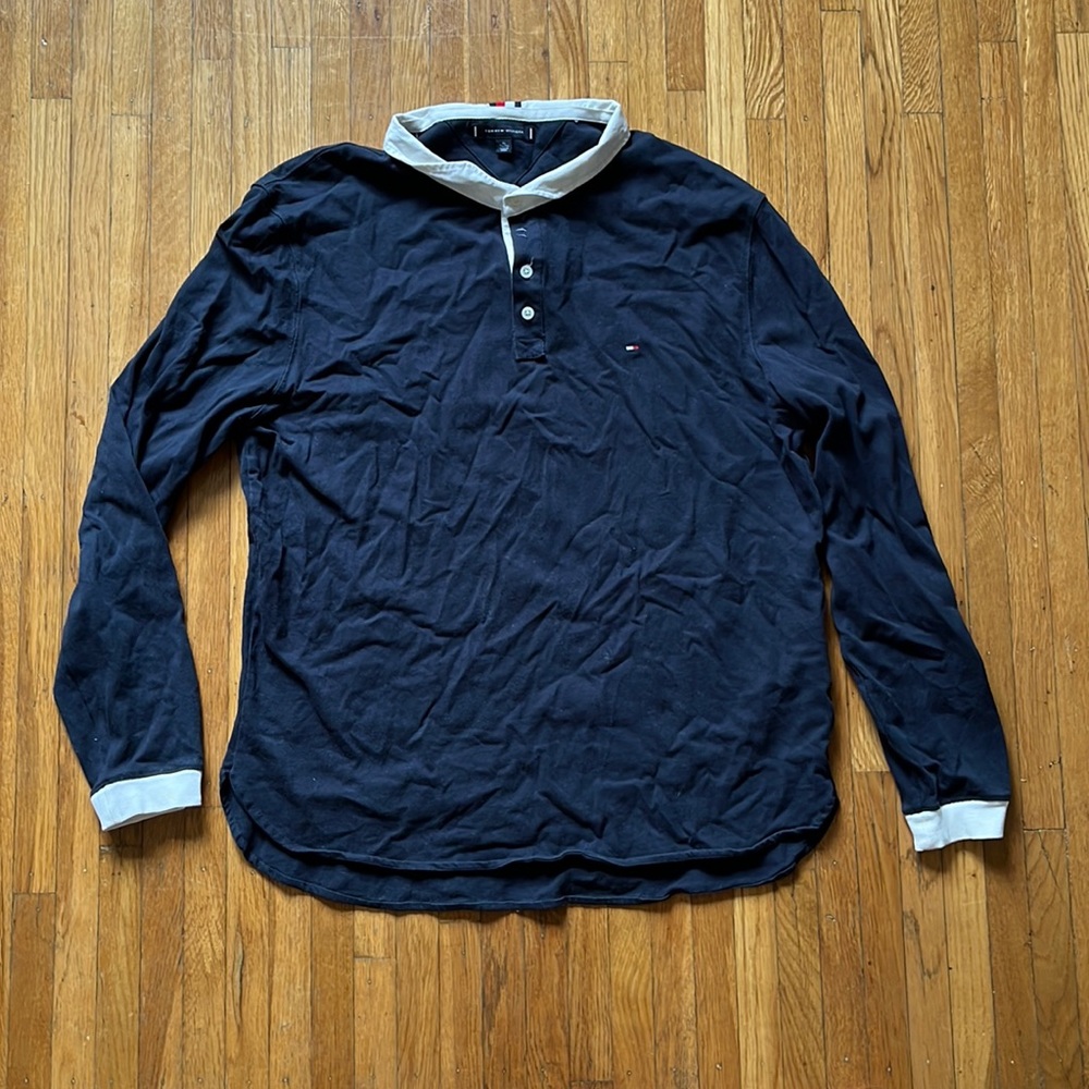 Tommy Hilfiger button up collard long sleeve size XL